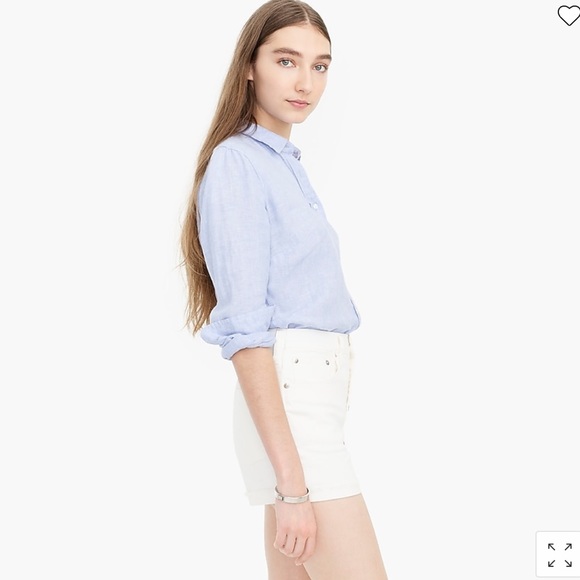 NWT J. Crew Denim High Rise Button Fly Shorts - Picture 4 of 10